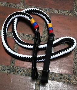 Colombian Flag Colors on rope reins