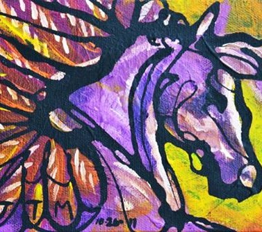 Free Me, beautiful painting of Pegasus.