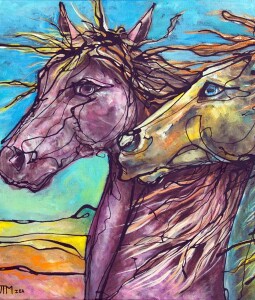 Spanish Horse original painting.