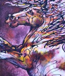 Rearing horse painting