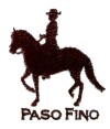 Paso Fino and Rider embroidery design