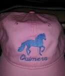 Pink cap Blue Embroidered Paso Fino