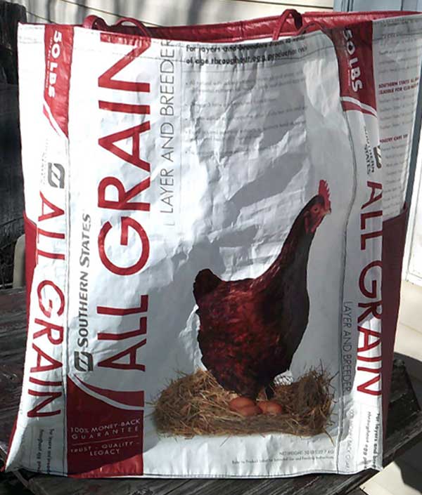 bag of chicken feed