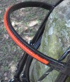 3-Beautiful, handmade bridle with orange trim Style BRI0014-orange
