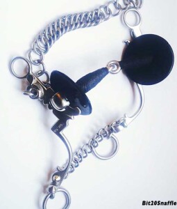 Beautiful handmade stainless steel rubber mouth snaffle bit with chair Leg shanks.