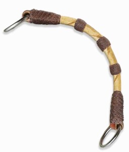 3/8" handmade nosebands with 3 raised knots