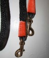 Handmade reins, orange trim AMREIN0021
