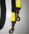 Handmade reins, yellow trim AMREIN0021
